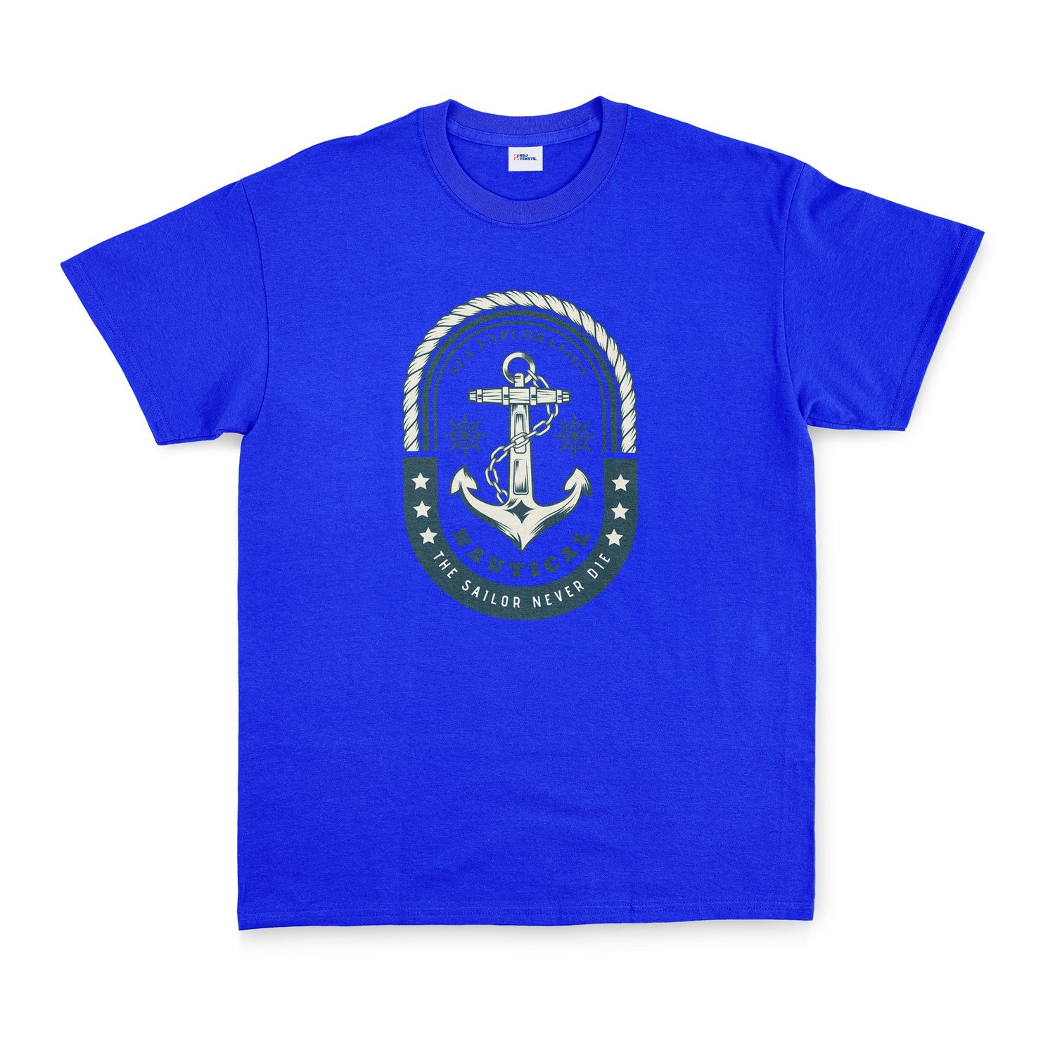 Nautical Tişört L - Mavi
