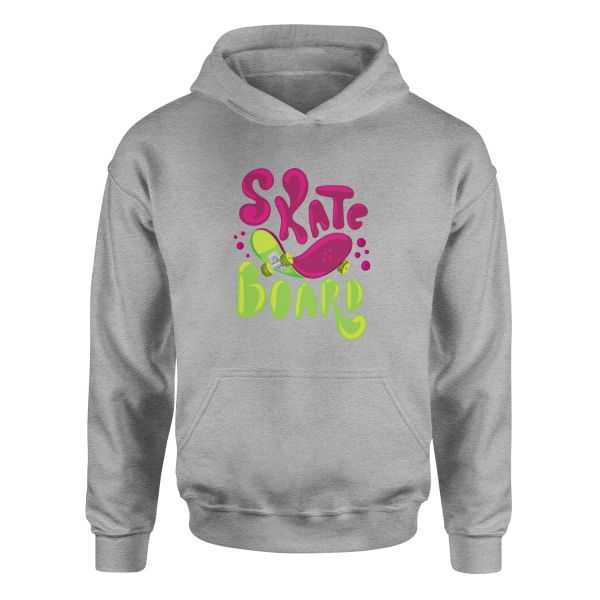 Dripping Skate Hoodie M - Gri