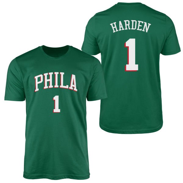 James Harden Philadelphia Forma Tişört XL - Nefti Yeşili