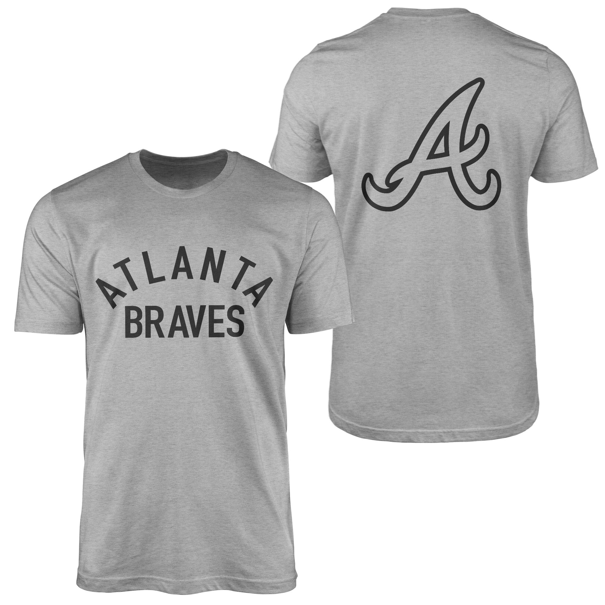 Atlanta Braves Muted Tişört S - Gri