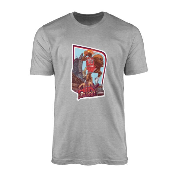 Air Jordan Print Tişört L - Gri