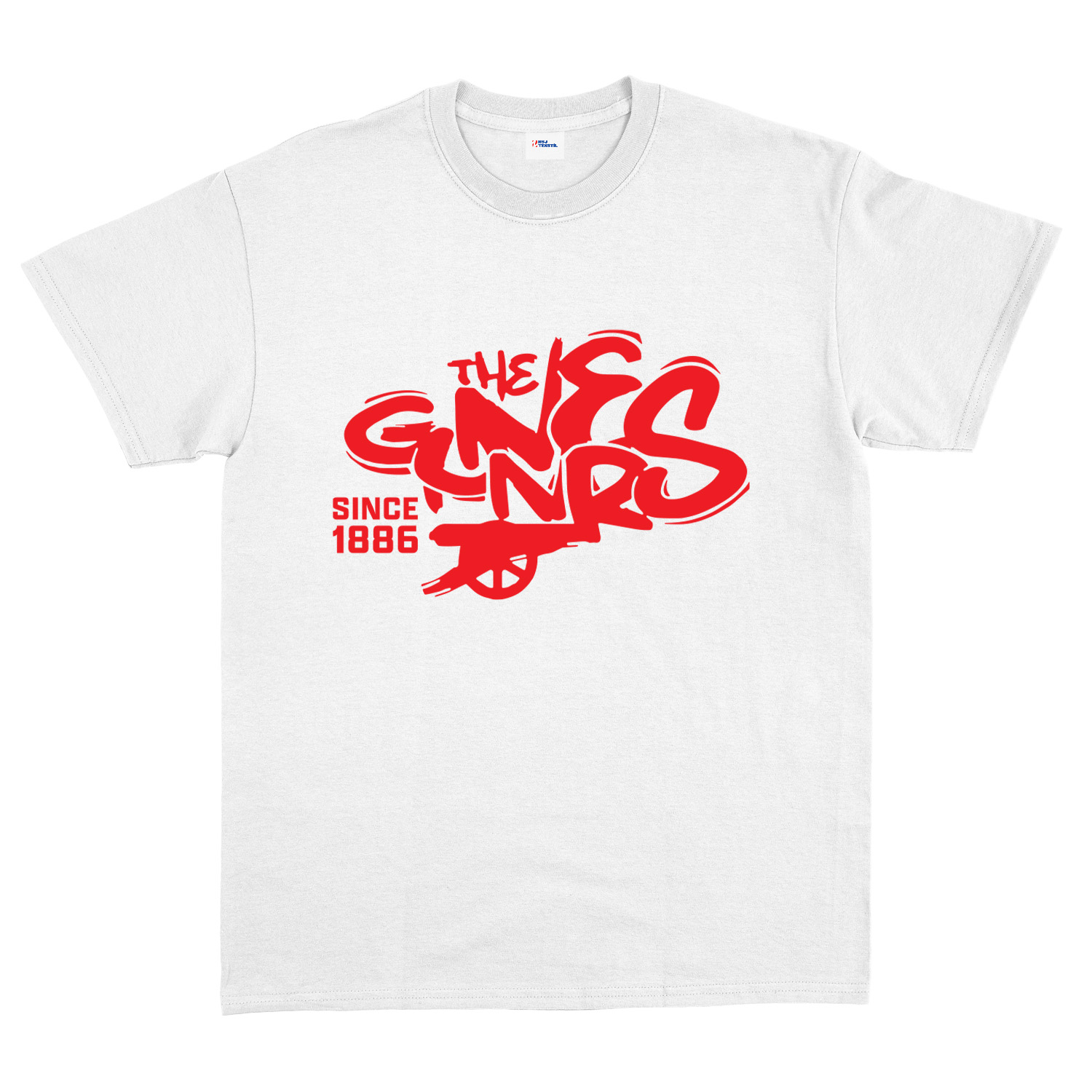 The Gunners Tişört XL - Beyaz
