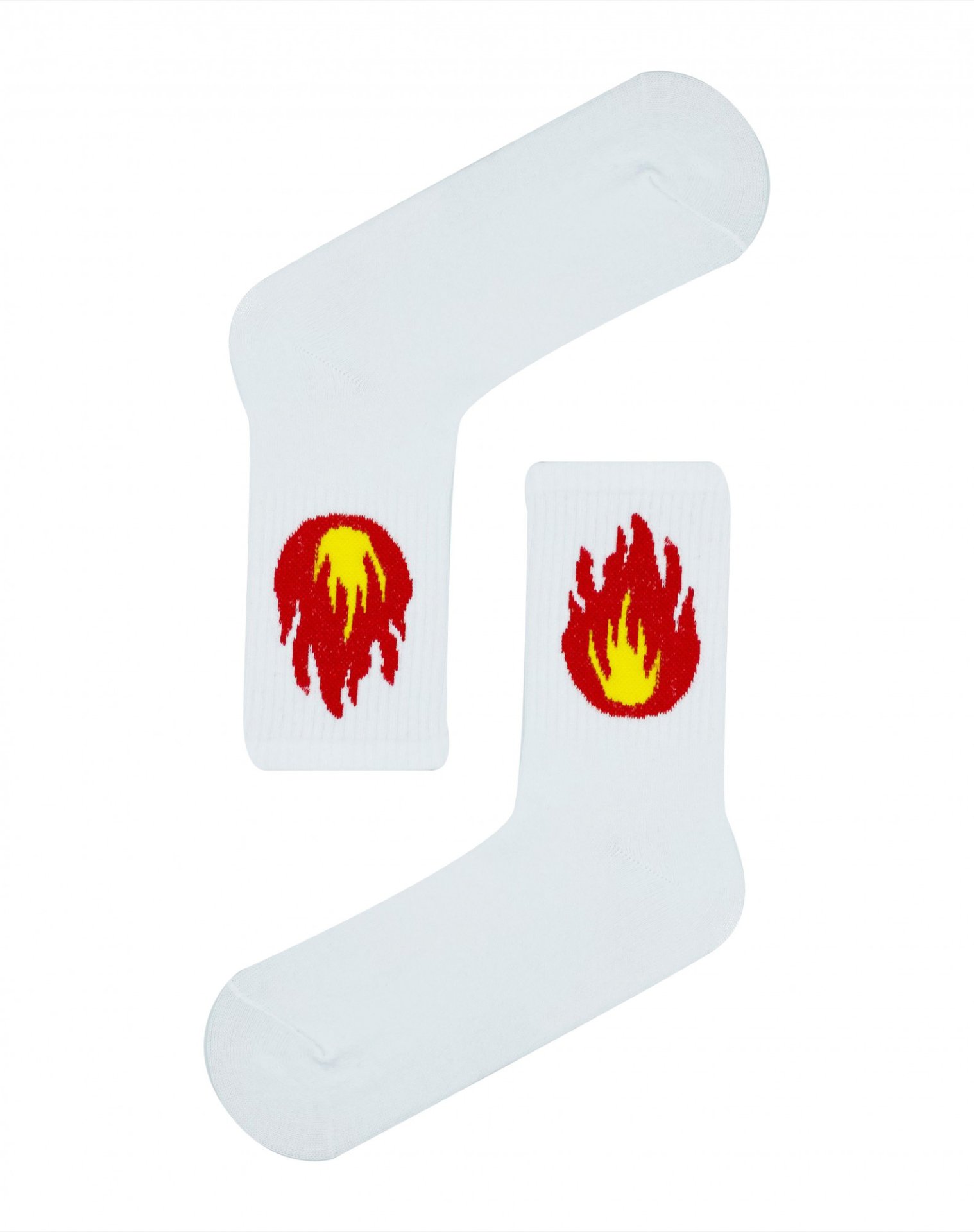 Alev Desenli Spor Çorap