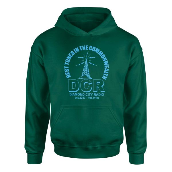 Diamond City Radio Hoodie S - Nefti Yeşili