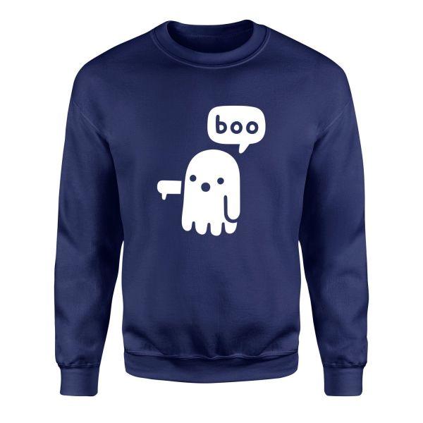 Boo! Sweatshirt XXL - Lacivert