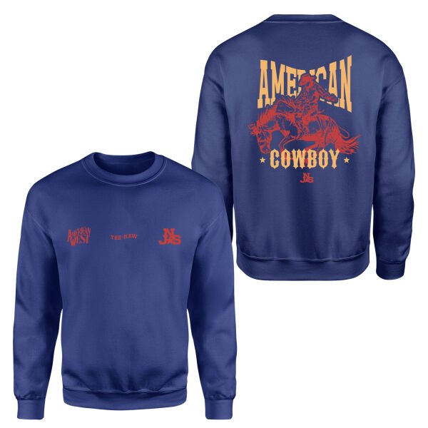 American Cowboy NSJ Premium Sweatshirt L - İndigo Mavisi