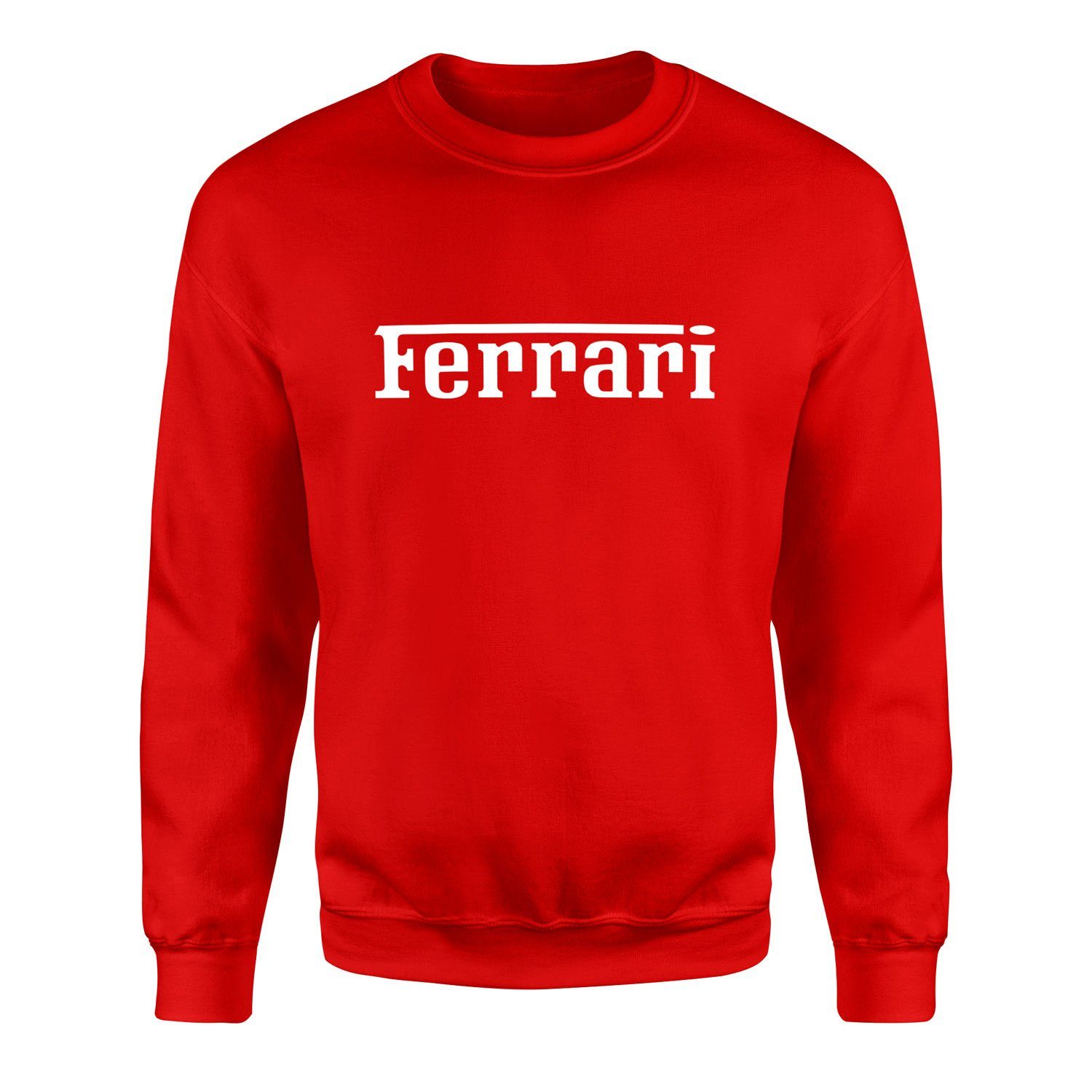 Ferrari White Sweatshirt M - Kırmızı