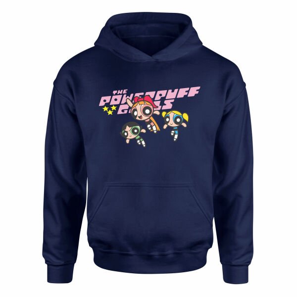 The Powerpuff Girls Hoodie XL - Lacivert