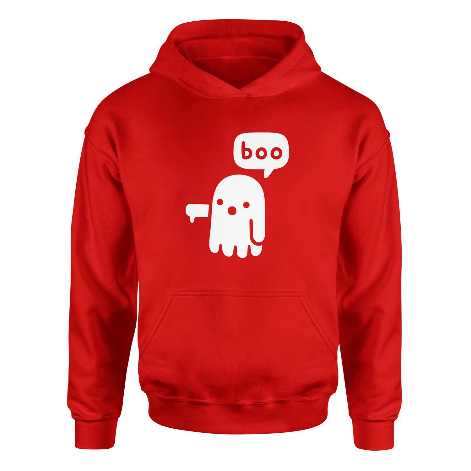 Boo! Hoodie XL - Kırmızı | OUTLET
