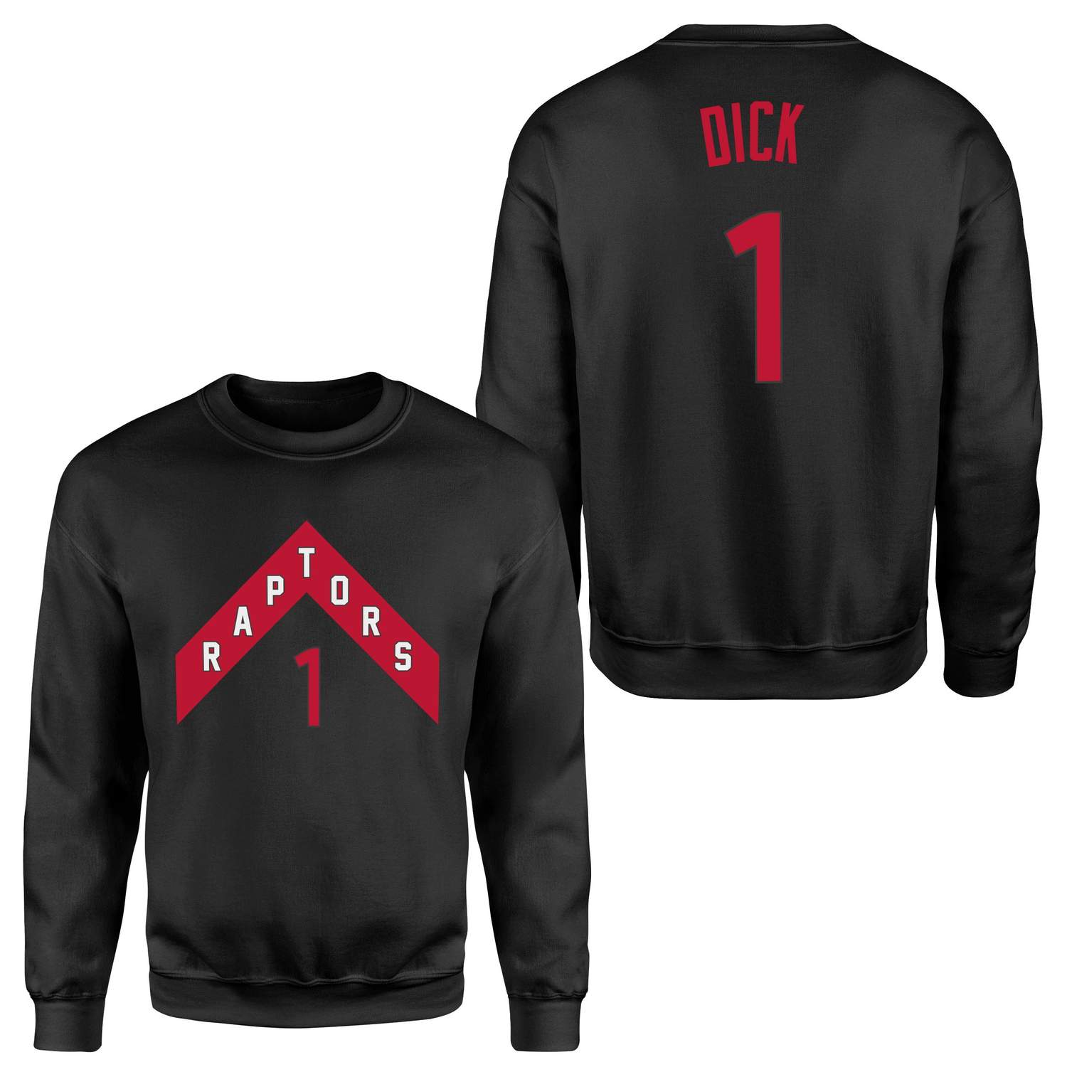 Gradey Dick 1 Raptors Jersey Sweatshirt S - Siyah