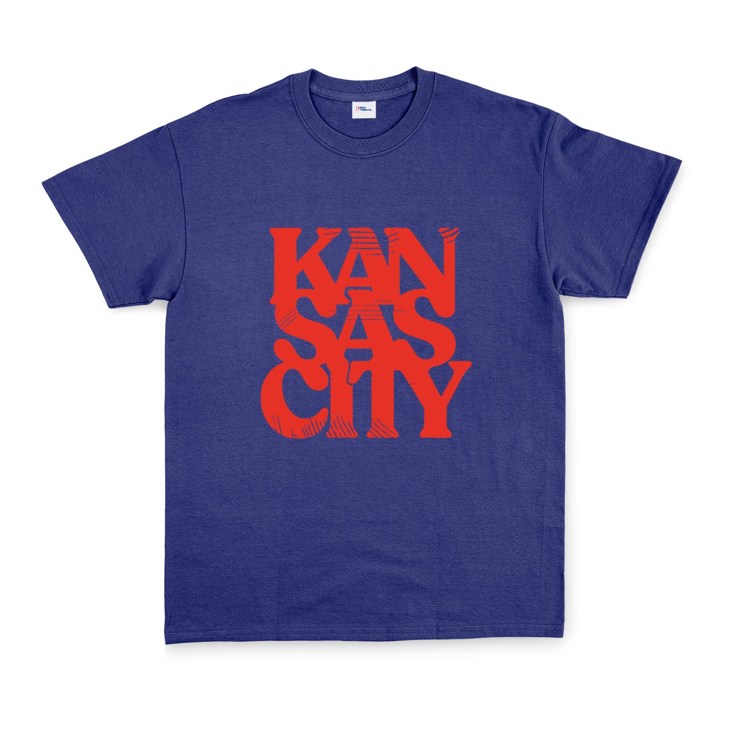 Kansas City Tişört XL - İndigo Mavisi