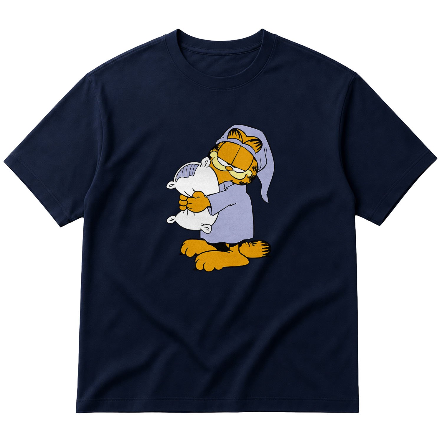 Garfield Oversize Tişört S - İndigo Mavisi
