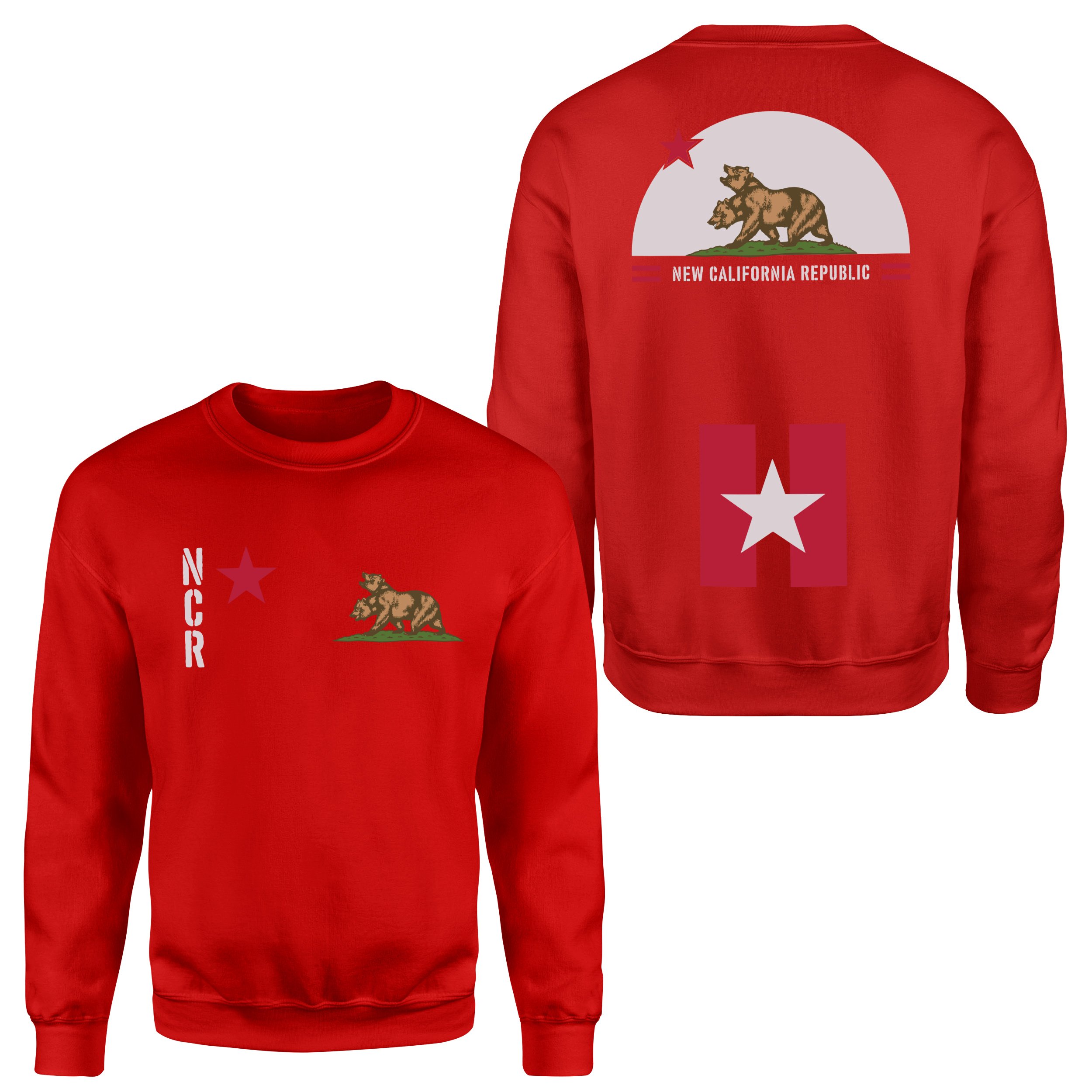 New California Republic NCR Star Edition Sweatshirt M - Kırmızı