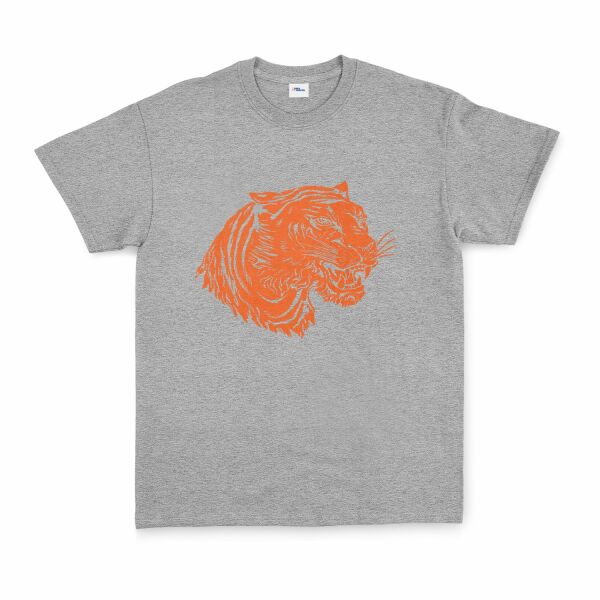 Clemson Tiger Print Tişört L - Gri