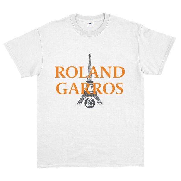 Roland Garros 2026 Casual Tişört M - Beyaz