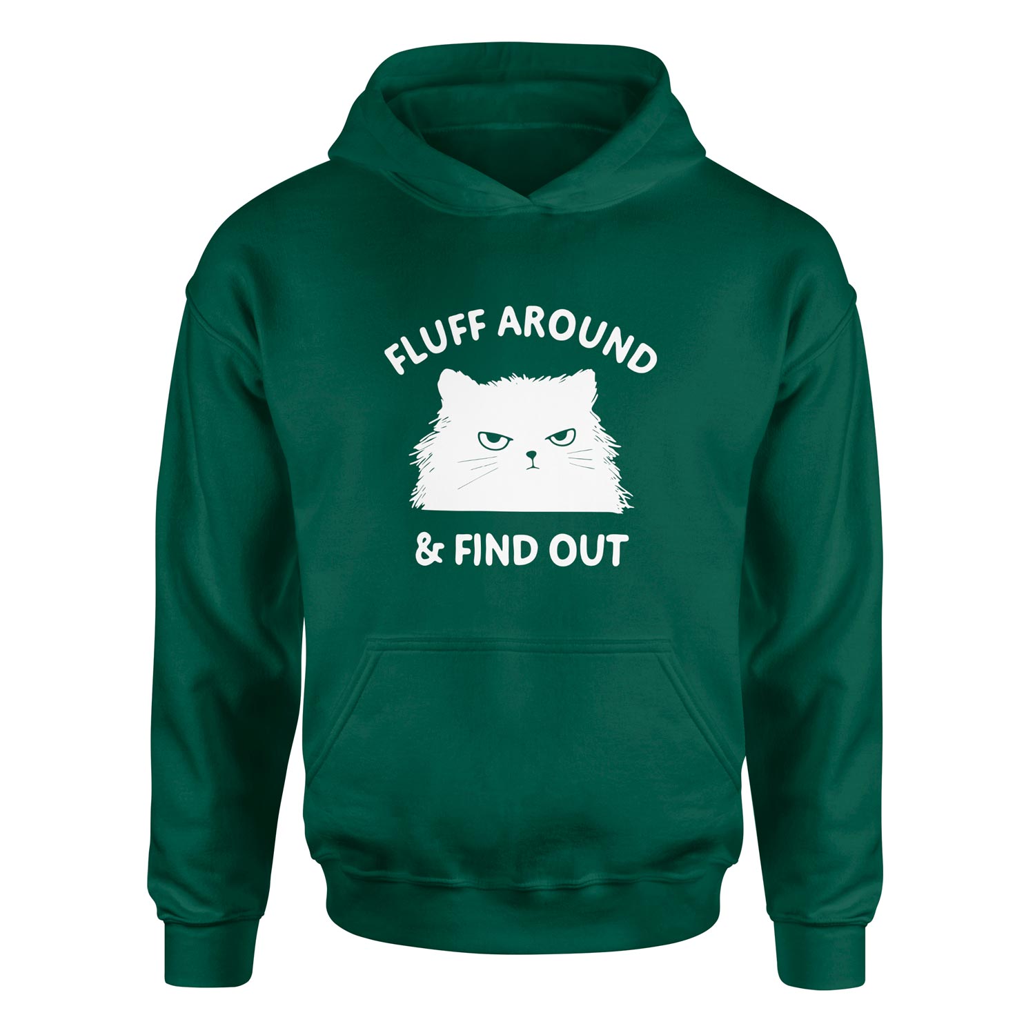 Fluff Around & Find Out Hoodie XXL - Nefti Yeşili