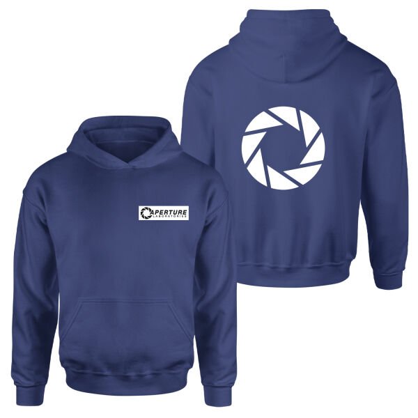 Aperture Laboratories Hoodie L - İndigo Mavisi
