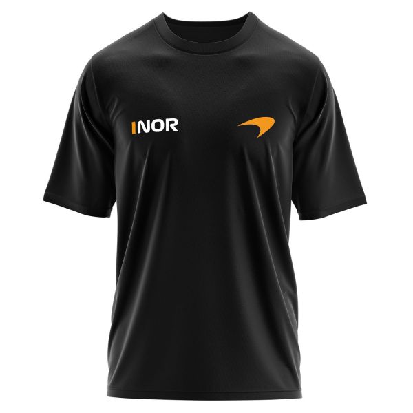 Lando Norris #NOR ID McLaren Racing Oversize Tişört XL - Siyah