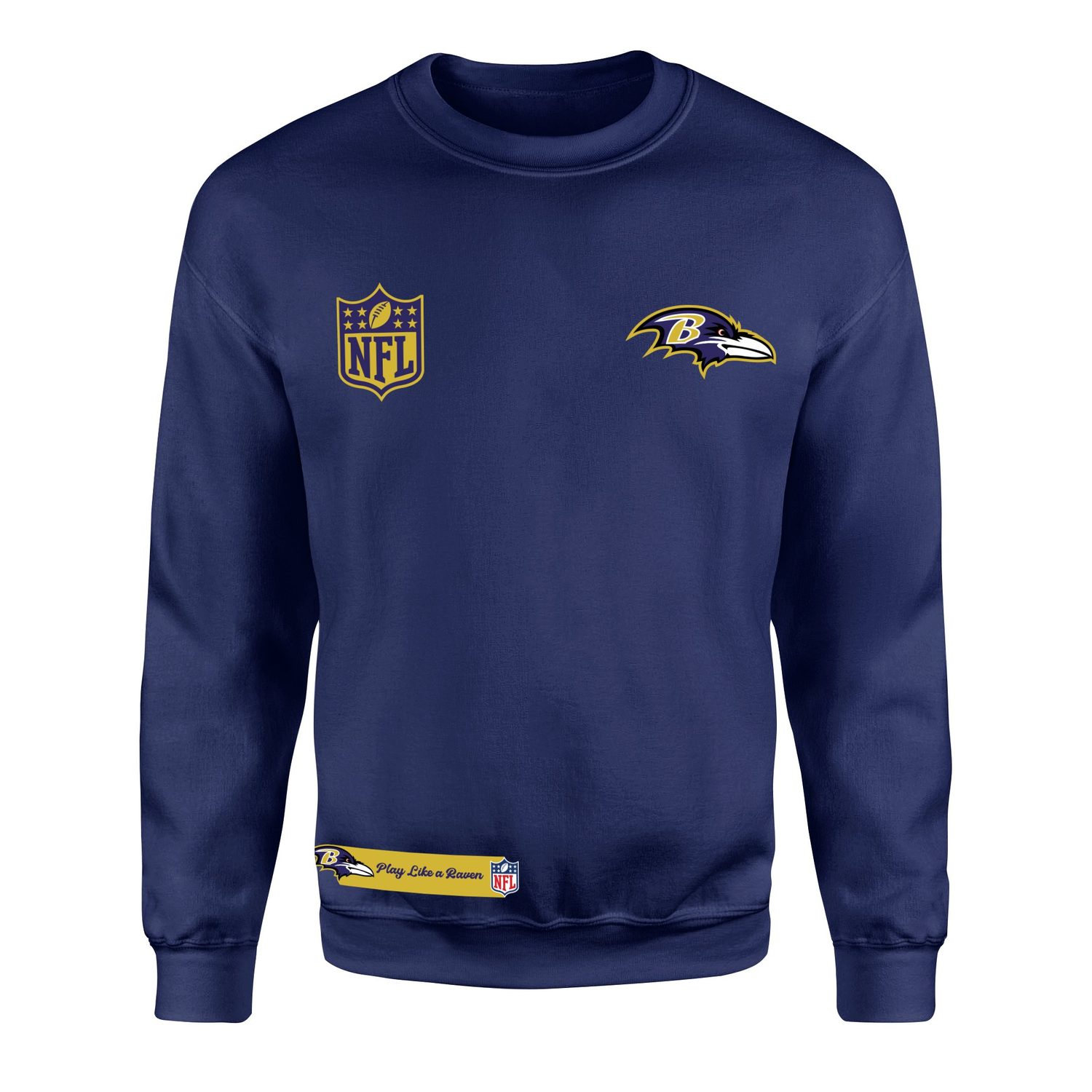 Play Like a Raven Baltimore Ravens MVP Sweatshirt L - İndigo Mavisi