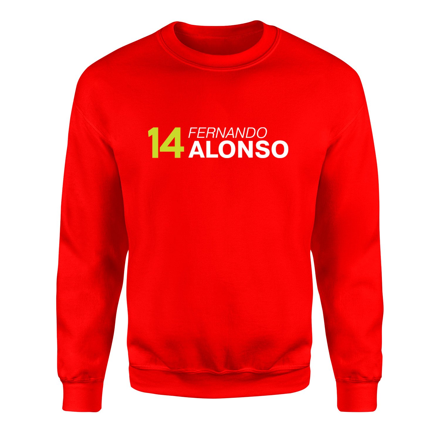 Fernando Alonso 14 Sweatshirt XXL - Kırmızı