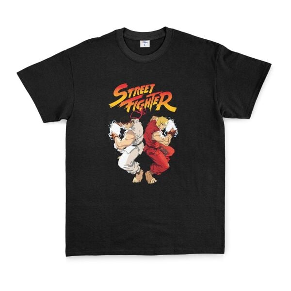 Street Fighter Tişört S - Siyah | OUTLET