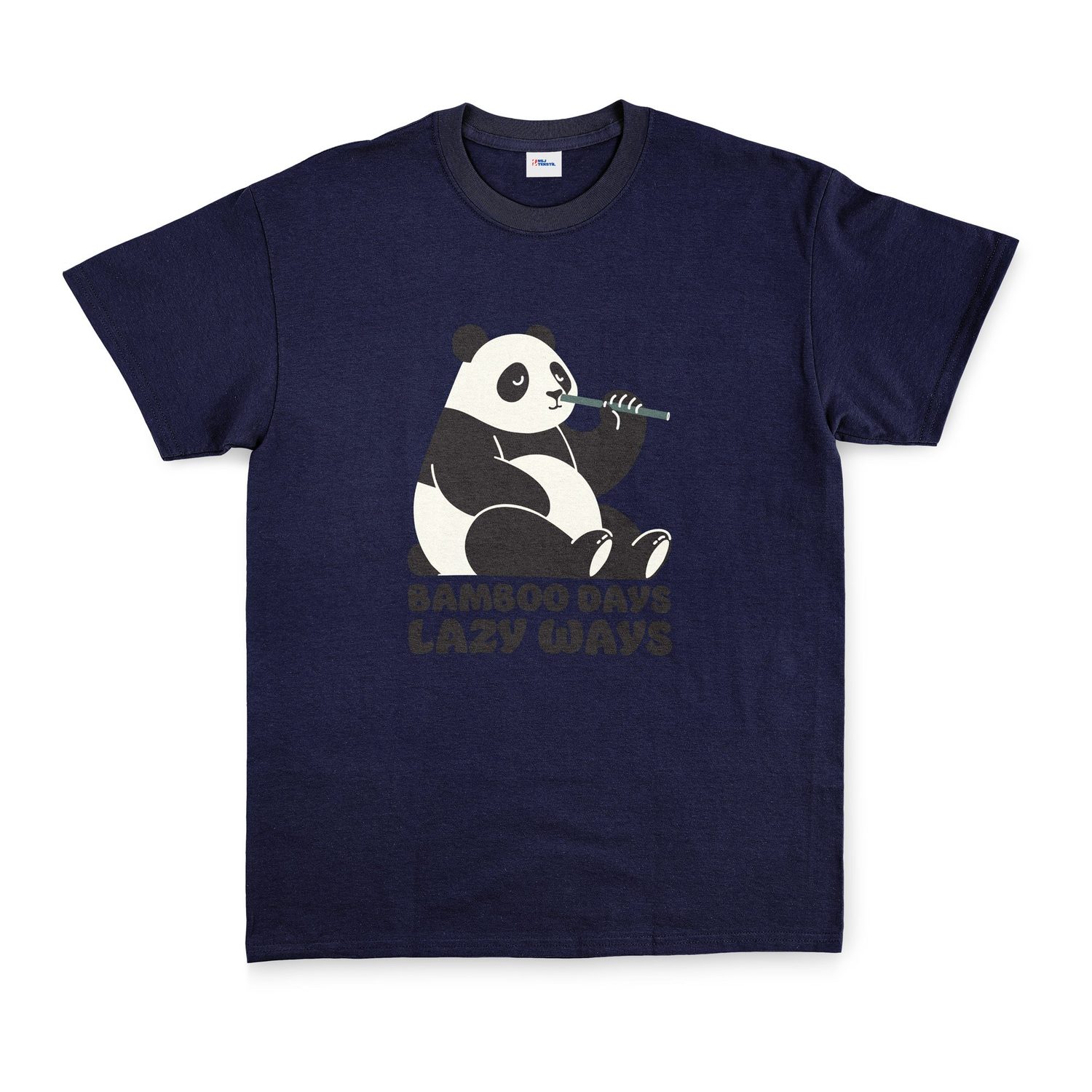 Bamboo Days Lazy Ways Tişört XL - İndigo Mavisi