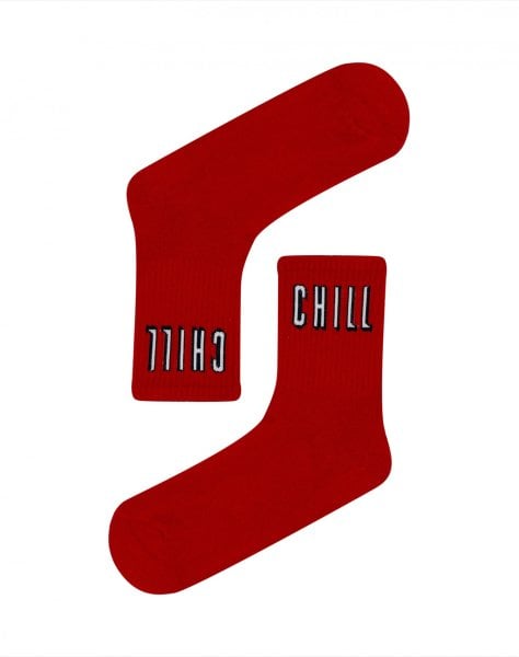 Chill Kırmızı Spor Çorap