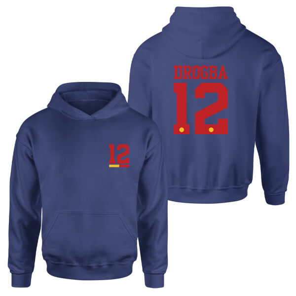 Didier Drogba Forma Hoodie XL - İndigo Mavisi