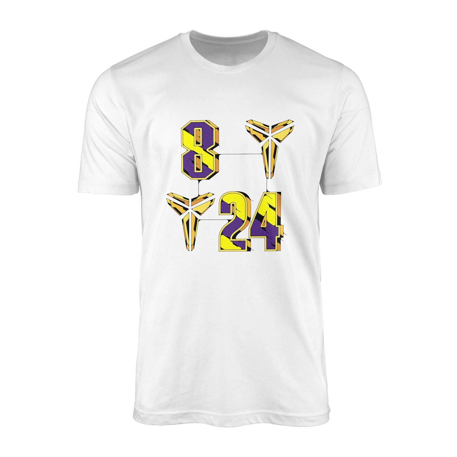 8-24 Kobe Bryant Tişört L - Beyaz
