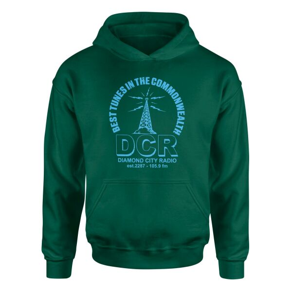 Diamond City Radio Hoodie L - Nefti Yeşili
