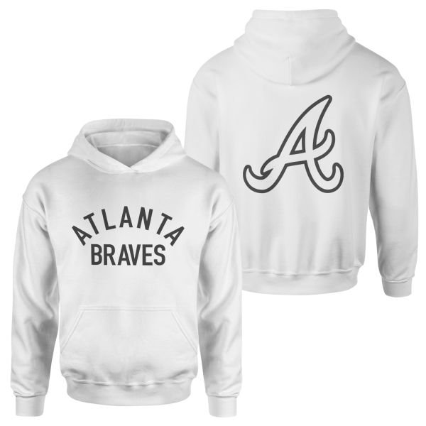 Atlanta Braves Muted Hoodie S - Beyaz