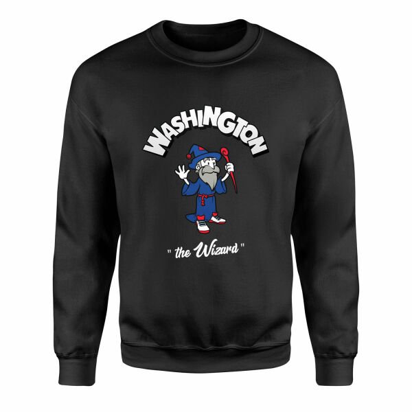 Wizards Cartoon Sweatshirt M - Siyah