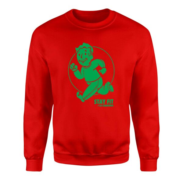 Vault Boy Stay Fit Sweatshirt XL - Kırmızı
