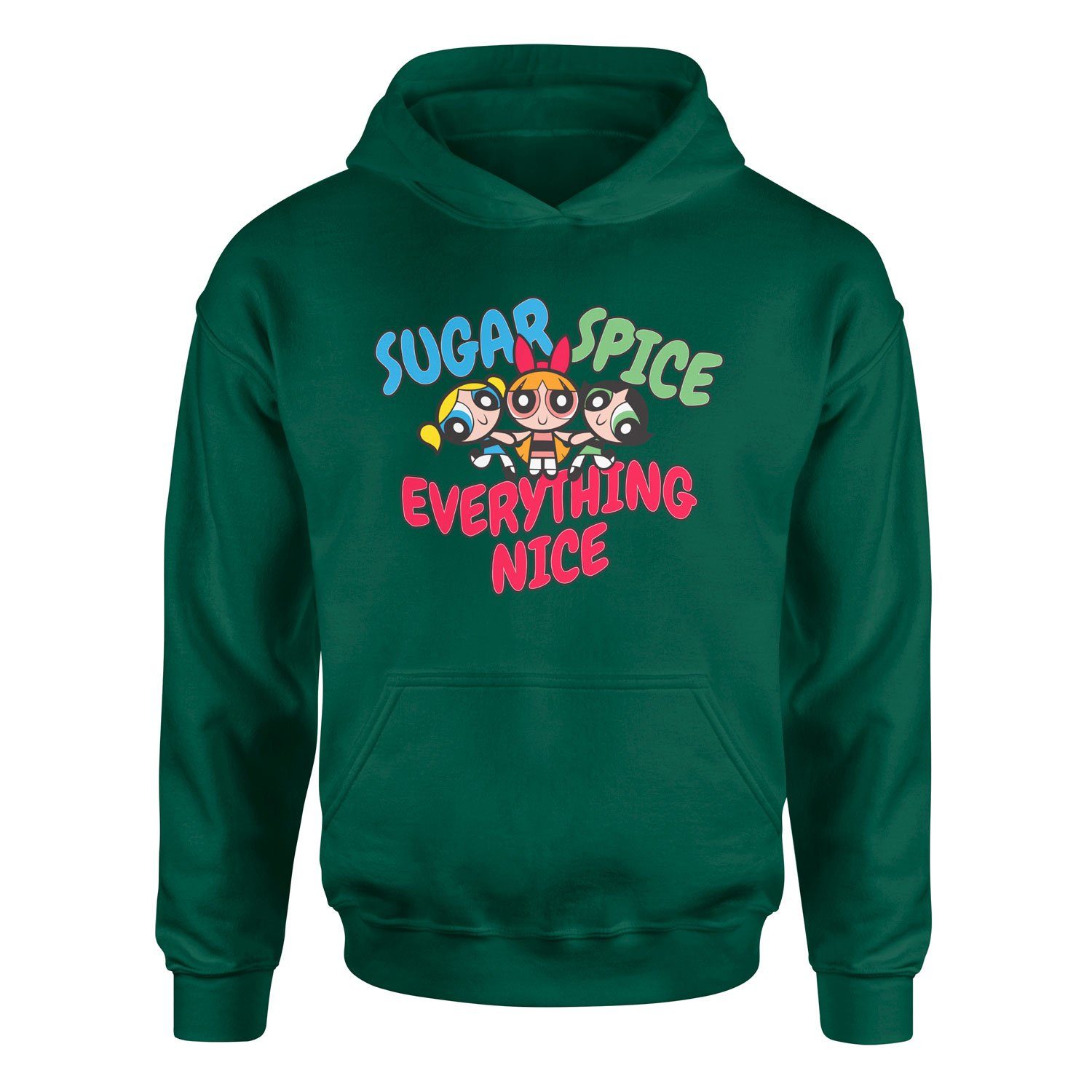 Sugar, Spice & Everything Nice Hoodie XXL - Nefti Yeşili
