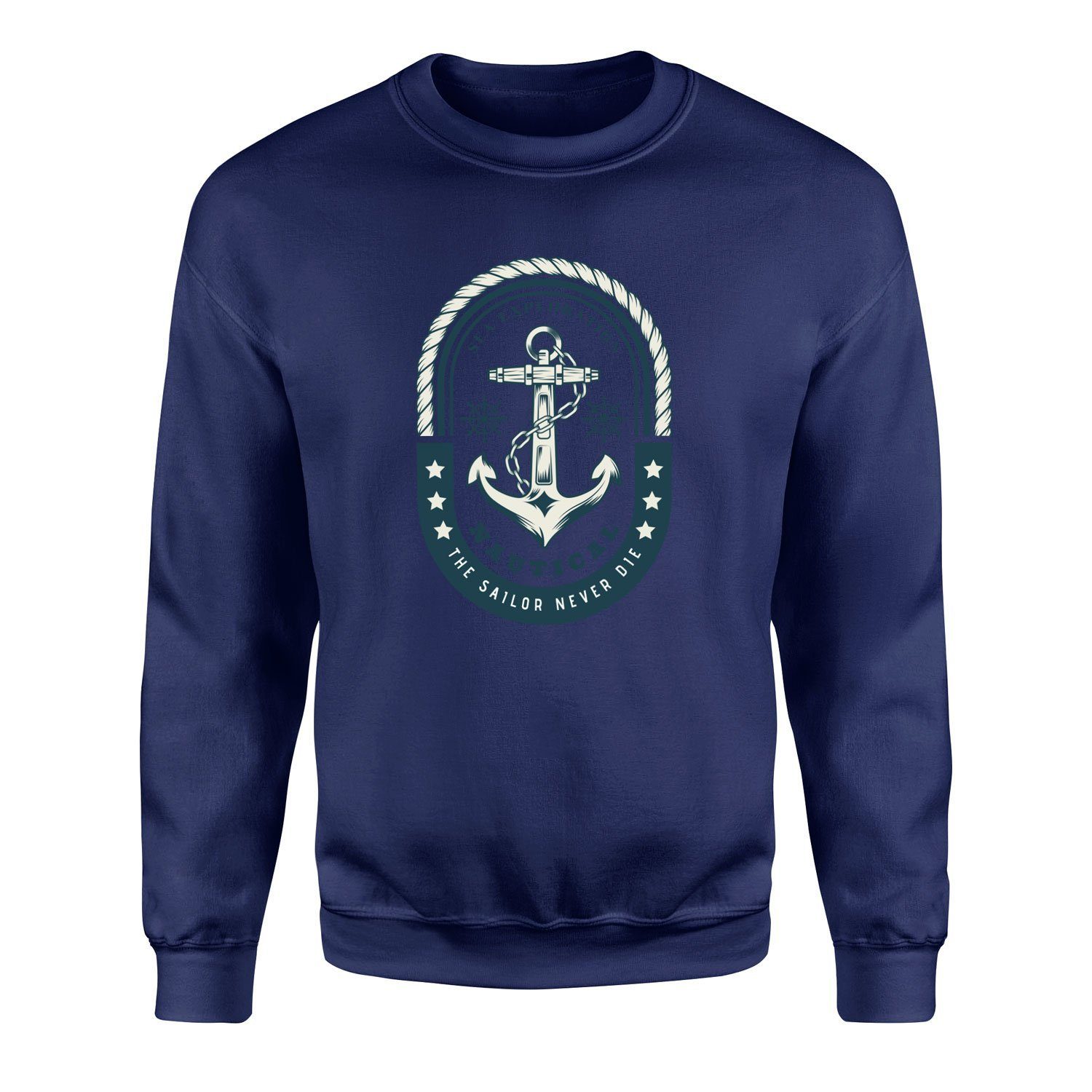 Nautical Sweatshirt XXL - Lacivert
