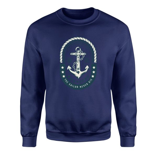 Nautical Sweatshirt XXL - Lacivert