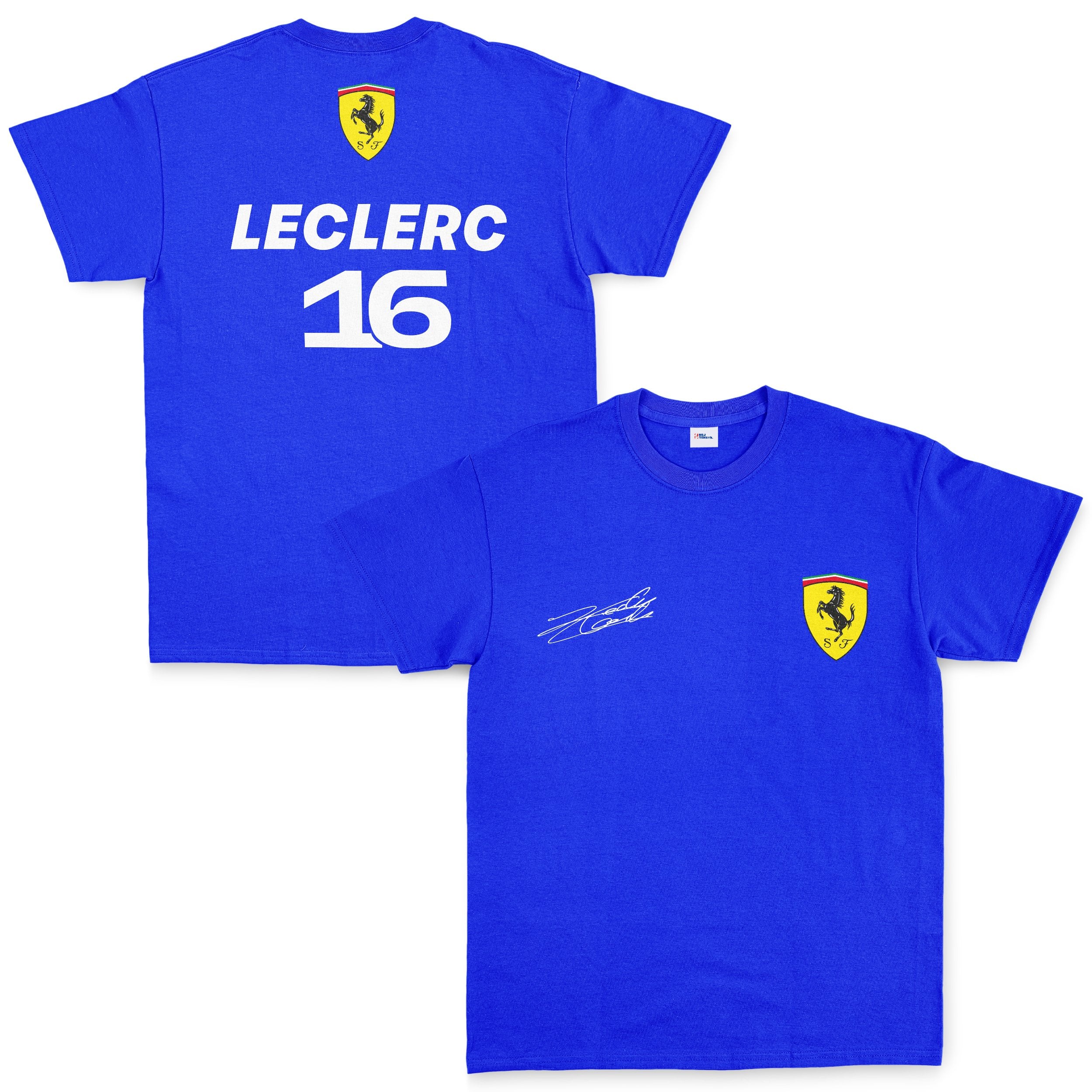 Charles Leclerc Basic SF Tişört XL - Mavi