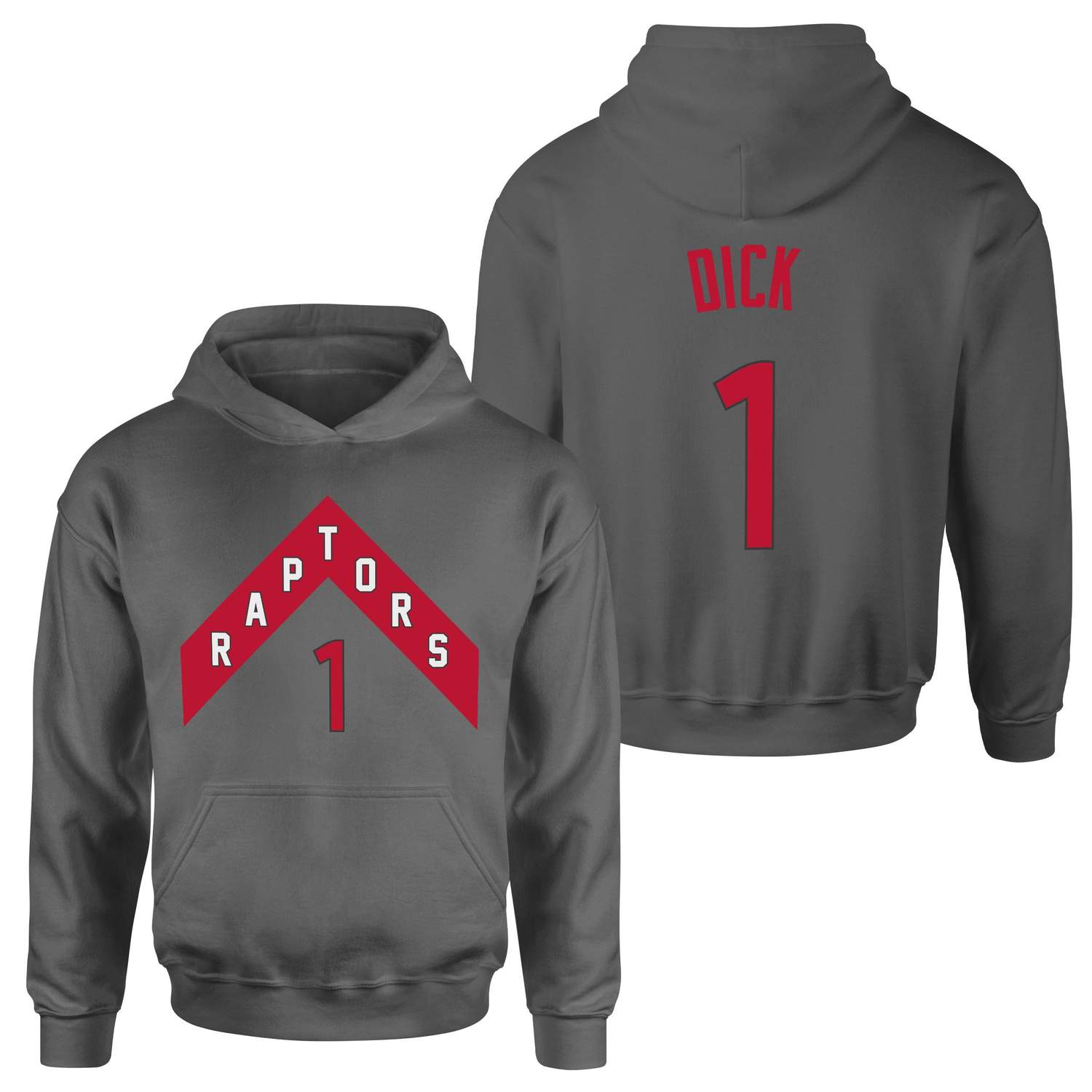 Gradey Dick 1 Raptors Jersey Hoodie XL - Füme