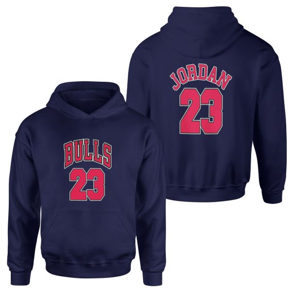 Michael Jordan 23 Forma Hoodie M - İndigo Mavisi
