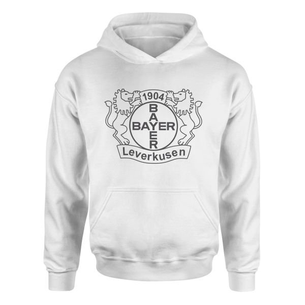 Bayer Leverkusen Shield Hoodie S - Beyaz