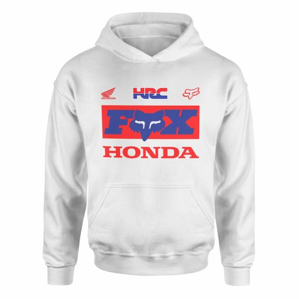HONDA Racing x Fox Hoodie L - Beyaz