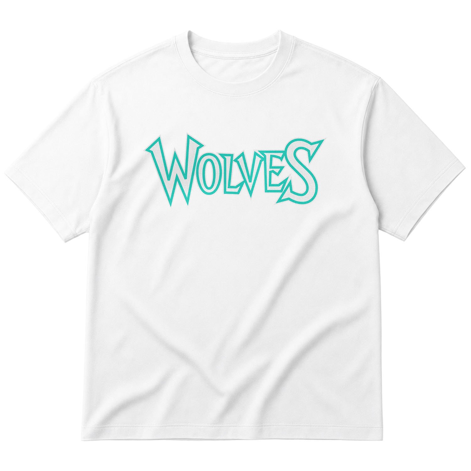 Wolves Oversize Tişört M - Beyaz