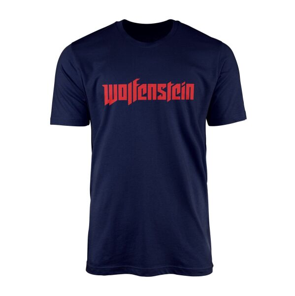 Wolfenstein Tişört XL - İndigo Mavisi