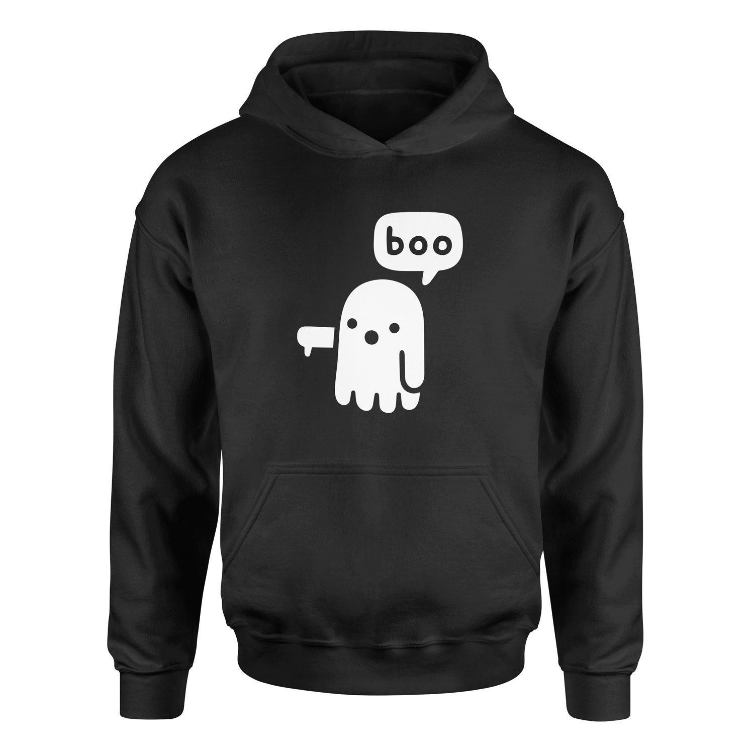 Boo! Hoodie L - Siyah