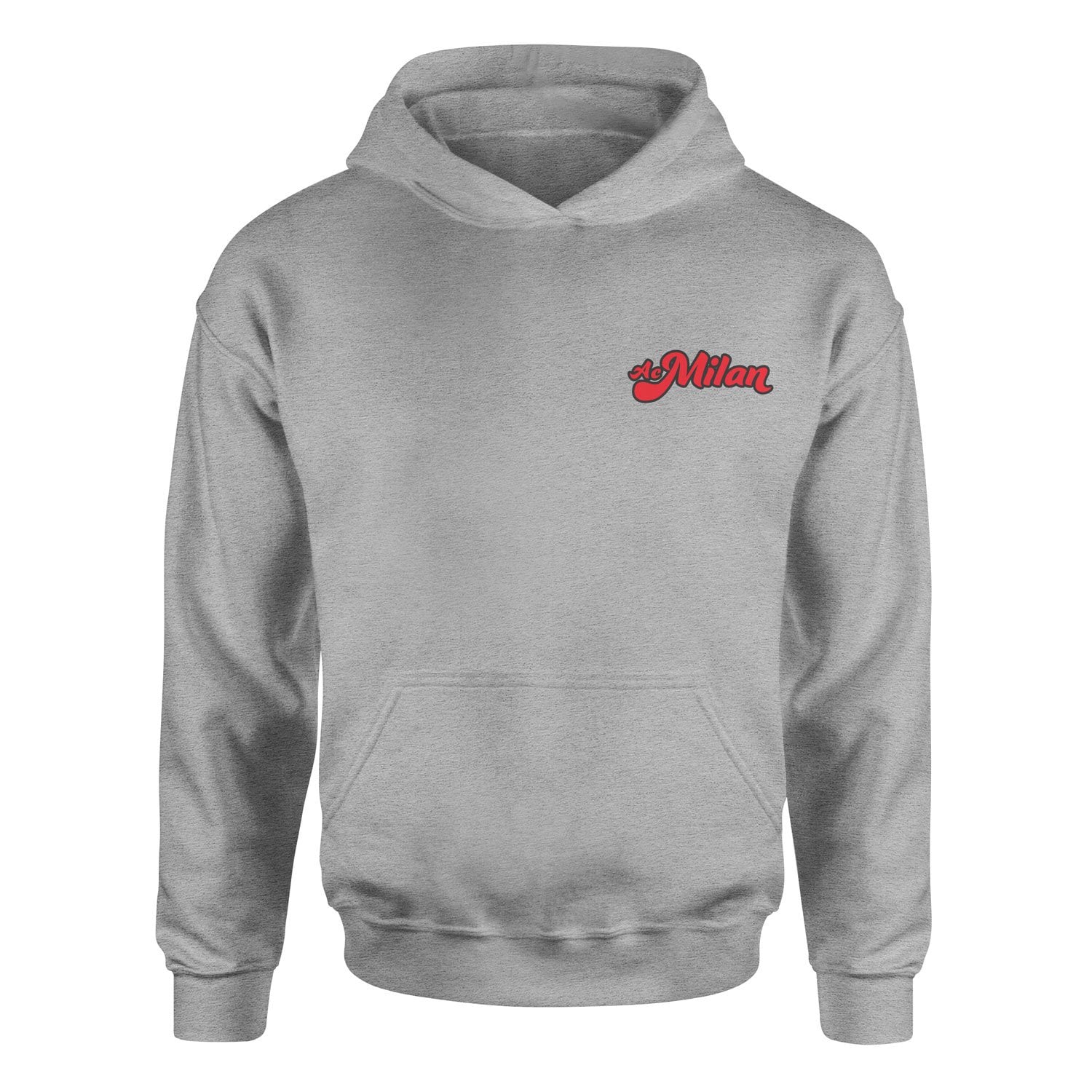 AC Milan Cursive Hoodie S - Gri