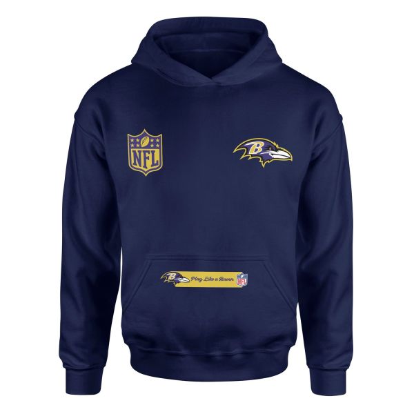 Play Like a Raven Baltimore Ravens MVP Hoodie S - İndigo Mavisi