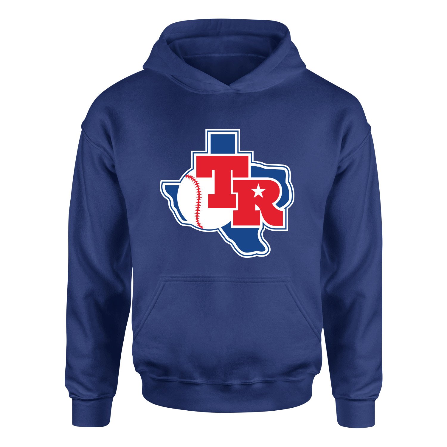 Texas Rangers TX Hoodie XL - İndigo Mavisi