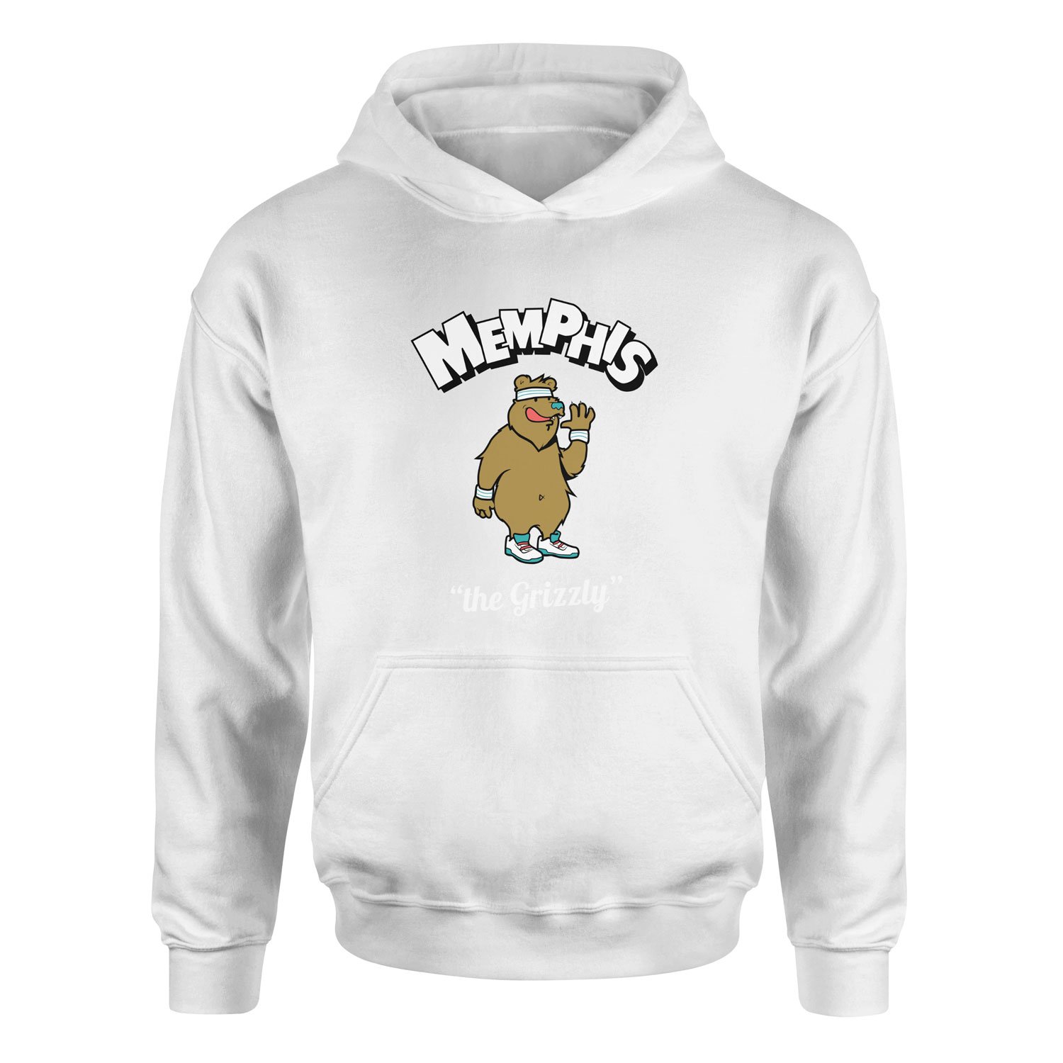 Memphis Cartoon Hoodie XXL - Beyaz