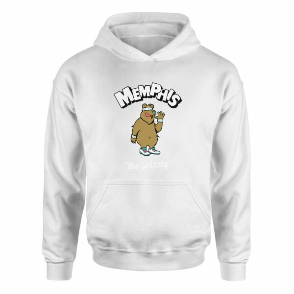 Memphis Cartoon Hoodie XXL - Beyaz