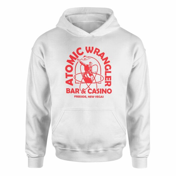 Atomic Wrangler | Fallout Hoodie M - Beyaz